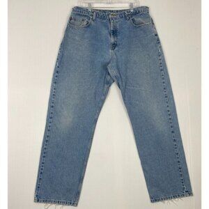 Vintage 90s Ralph Lauren Polo Jeans Co Denim RL Relaxed Baggy Flag Logo 38X32